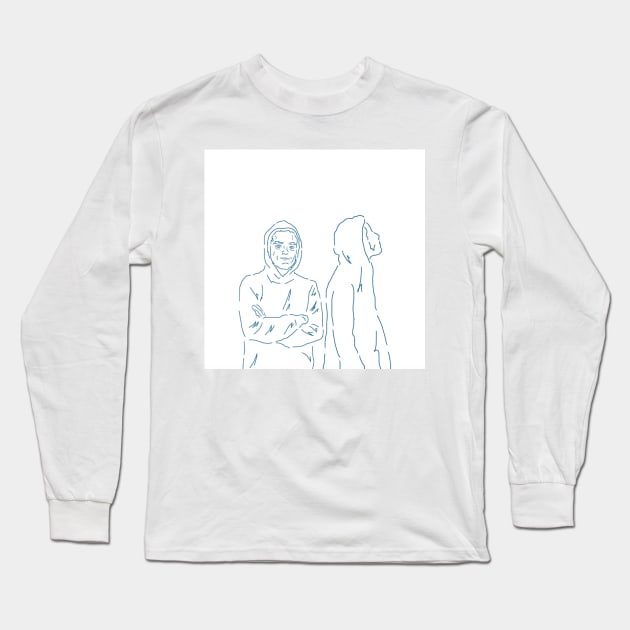 Rami Malek 3 Long Sleeve T-Shirt by kpalamara